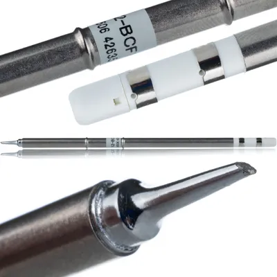 Obrázek produktu pro Rosfix T12-BCF1 – Pájecí Hrot s Topným Tělesem | Rychlé Nahřívání | Přesné Měření Teploty | Kompatibilní s Pájecími Stanicemi T12