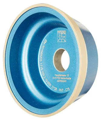 Produktbild von PFERD TOOLS Diamant-Schleifscheibe Kunstharz 11V9 PHT 125 mm D126 (mittel) Trockenschliff