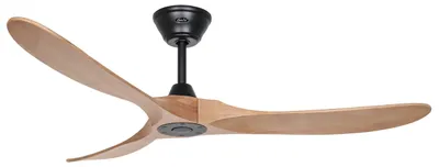 Immagine prodotto di Ventilatore da soffitto a risparmio energetico con telecomando Eco Genuino 152 cm Nero opaco / Rovere medio