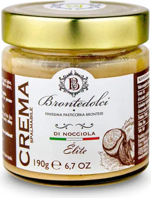 Produktbild von Süße Haselnuss Creme Aufstrich | 40 % Nussanteil | 2 x 190 g | Brontedolci | Italien