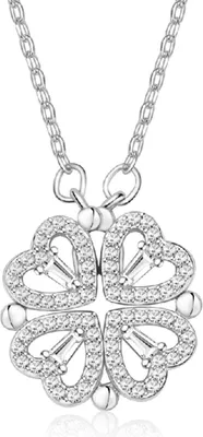 Produktbild von Gnoce Kette Glücksklee DCVN489-1 Silber