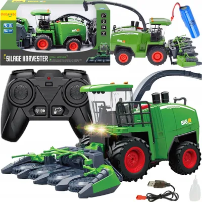 Obrázek produktu pro Lolex | RC kombajn - 1:24 - realistický design - se světlem a zvukem - pro děti od 6 let