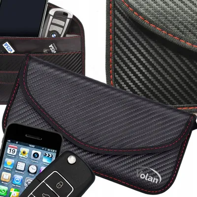 Produktbild von VOLAN Keyless Go Schutz Autoschlüssel, Kredit Zahlungskarten - RFID NFC, 19,5cm x 10,5cm, Keyless, Funkschlüssel Abschirmung Schlüsseletui, Faraday