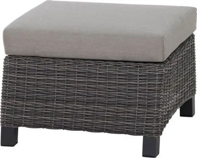 Produktbild von Siena Garden Loungehocker Corido SE Alu, Geflecht, inkl. Kissen