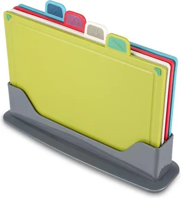 Image de Lot de planches à découper avec support - Ustensiles de cuisine modernes - Lot de planches à découper - Idéal pour la cuisine