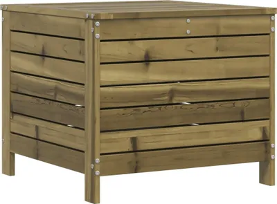 Produktbild von vidaXL Gartenhocker 62x63,5x53,5 cm Kiefernholz Imprägniert