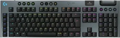 Produktbild von Logitech G G915 X LIGHTSPEED TKL, Verkabelt & Kabellos, USB + RF Wireless + Bluetooth, Mechanischer Switch, QWERTY, RGB-LED, Schwarz
