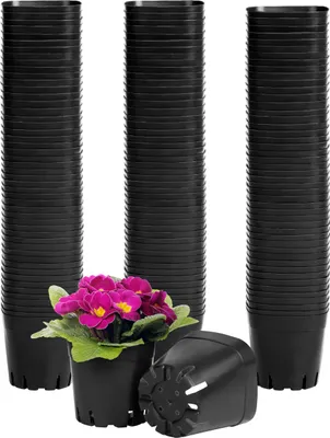 Produktbild von BELLE VOUS 150er Pack kleine Anzuchttöpfe Blumentöpfe eckig - 150x Pflanztopf Blumentopf klein aus Plastik - 150er Set Pflanzentöpfe geeignet als