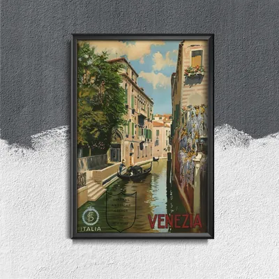 Produktbild von Poster - Canvas - Leinwand - 29,7 cm x 42 cm - Italiy Venedig