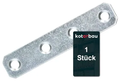 Produktbild von KOTARBAU Lochplatten Flachverbinder Holzverbinder 80 x 16 mm Silber Verzinkt