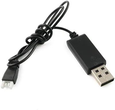 Produktbild von USB-Ladekabel für Syma X5C RC Quadcopter | Einfach zu bedienen | Hergestellt aus hochwertigem Kunststoff und Metall, Schwarz