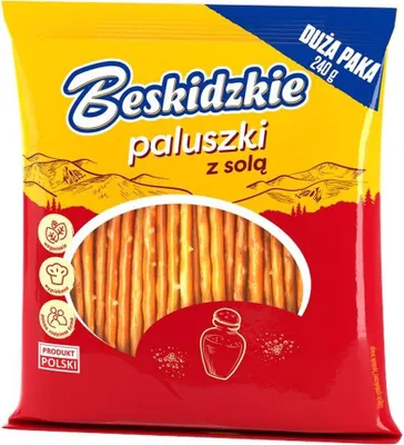 Zdjęcie produktu dla Beskidzkie Paluszki z solą 240g