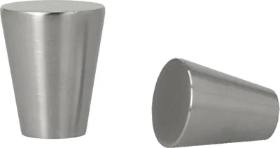 Produktbild von Edelstahl Möbelknopf Pittsburgh Möbelknauf massiv matt gebürstet konischer Knopf 20mm