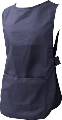 Produktbild von Dennys Damen Arbeitskleidung Überzieh-Schürze / Kittel (2 Stück/Packung) BC4280 (L) (Marineblau)