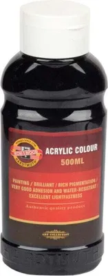 Obrázok produktu pre KOH-I-NOOR 0162770051LP Akrylová farba 500 ml 700 Black 1 ks