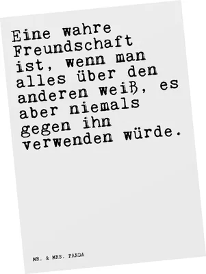 Produktbild von Mr. & Mrs. Panda Postkarte Eine wahre Freundschaft ist,... - Weiß - Geschenk, Grußkarte, Ansichtskarte, bildkarte, beste Freundin, Sprüche, Postkarten, Freunde