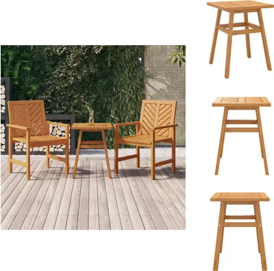 Immagine prodotto di vidaXL Tavolino 45x45x60 cm in legno massiccio di acacia - Tavoli da giardino