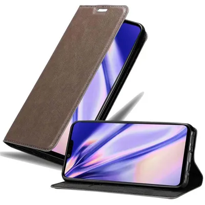 Produktbild von Cadorabo Hülle für LG G8 ThinQ Schutz Hülle in Braun Handyhülle Etui Case Cover Magnetverschluss