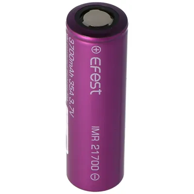 Produktbild von Efest IMR21700 - 3700mAh Li-Ion-Akku, 3,6V - 3,7V min. 3630mAh typ. 3700mAh maximal 30A Stromabgabe (Flat Top), 21,6mm x 70,1mm