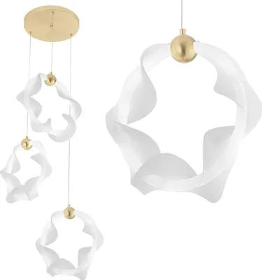 Image de Lampe Suspendue Toolight Led G012-3CPR White Gold