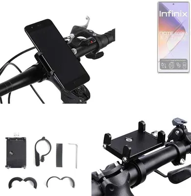 Produktbild von K-S-Trade Handyhalterung für das Fahrrad kompatibel mit Infinix Note 40 Pro Halter Lenkstange Fahrradhalterung Motorrad Bike Mount Befestigung