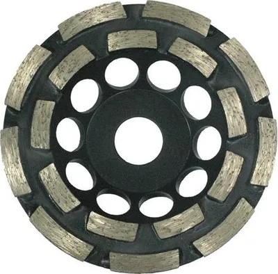 Produktbild von Dia-Schleifteller 'Unibau' Ø 125 mm, Bohrung 22,2 mm, doppelreihig