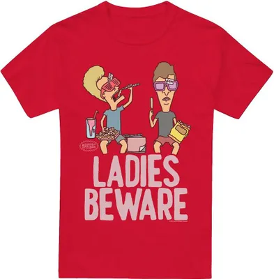 Obrázok produktu pre Beavis & Butthead - Tričko "Ladies " pre mužov TV6312 (M) (Red)