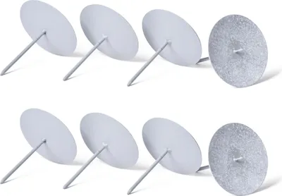 Produktbild von Novaliv 8x Kerzenpick | mit Dorn 7,5 cm GRAU | Kerzenhalter für Adventskranz Kerzenpin Weihnachtskranz