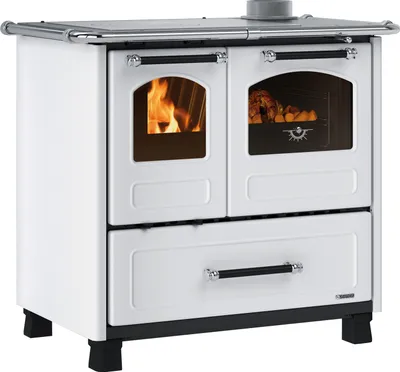 Produktbild von La Nordica Family 4,5, Freistehende Feuerstelle, Geschlossen, Brennholz, Weiß, Drinnen, Horizontal