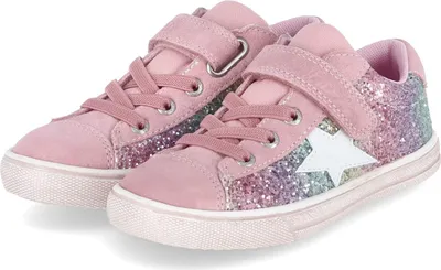 Produktbild von Lurchi Mädchen Klettschuhe Sneaker SALITA Rosa Bunt Leder & Synthetik Größe: 24