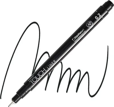 Produktbild von Technischer Stift, TOUCH, schwarz, 0,2 mm