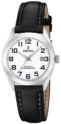 Image de Festina Femmes Montre classique F20447/1 Cuir Montre analogique noire UF20447/1
