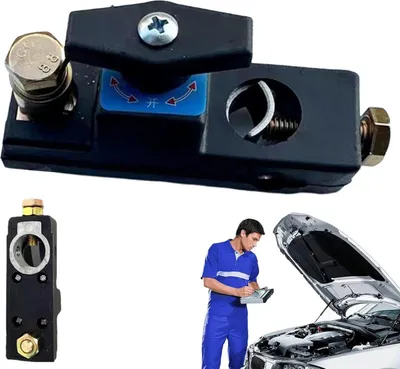 Produktbild von Batterietrennschalter, 12V-24V-Trennschalter Aus Reinem Kupfer, Smart Car Battery Disconnect Switch, Kfz-Ersatzbatterieschalter, Marine-Batterietrennschalter für ATV, Wohnmobil, Boot, Auto, LKW