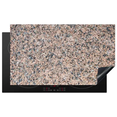 Produktbild von KitchenYeah© Herdabdeckplatte Granit - Stein - Muster - Design - Braun - Grau , 91x52cm, Küche Deko, Glaskeramikkochfeld Herdabdeckung, Abdeckplatte fùr Kochfeld