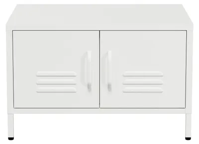 Obrázok produktu pre Lendo – konferenčný stolík, 68 x 50 x 43,5 cm, biela farba, kovový rám