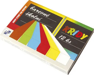 Productafbeelding van Krijt, schoolkrijt, 12 kleuren