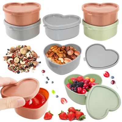 Aufbewahrungsdosen mit Deckel, 8er-Set, 90 ml, BPA-frei