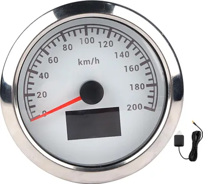 Productafbeelding van GPS-snelheidsmeter, wijzerplaat, toerenteller, 3-in-1, IP67, waterdicht, met koersindicator, individuele kilometerstandmeter voor auto, vrachtwagen, boot, 9–32 V gelijkstroom