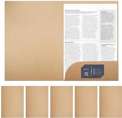 Obrázek produktu pro Kartonový organizér na dokumenty formátu A4 do kanceláře, domácnosti nebo školy, s přihrádkou na vizitky, 350 g/m², 6 kusů