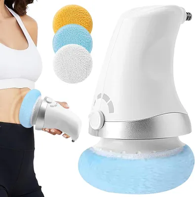 Productafbeelding van Apparaat voor lichaamscontouren, massageapparaat tegen cellulitis, draagbaar apparaat voor het tonen van het lichaam, elektrisch apparaat voor het verwijderen van cellulitis met 3 wasbare pads