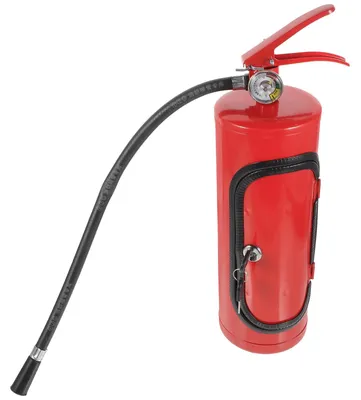 Produktbild von Feuerlöscher Weinbox aus Metall für Weinflaschen und Gläser