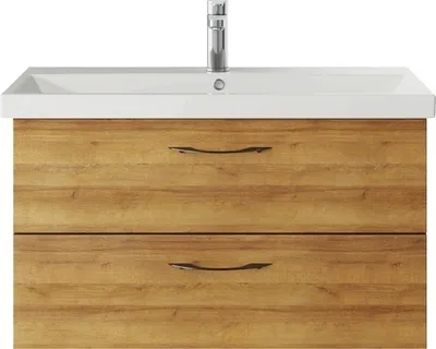 Produktbild von pelipal Waschtischunterschrank Xpressline 4035 BxHxT 86 x 48,2 x 43,5 cm Frontfarbe eiche riviera 4035.478601