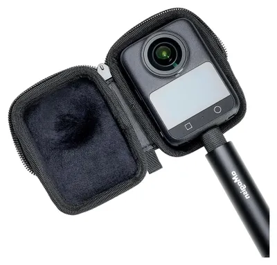 Produktbild von Tragbar Tasche für DJI osmo 360 Linsenschutz, Tragetasche für OSMO360 Zubehör kombinieren mit Selfie, Kunstleder Wasserdicht