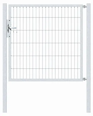 Produktbild von Alberts Einzeltor Flexo mit Zubehör, zum Einbetonieren, feuerverzinkt, Breite 125 cm, Höhe 120 cm