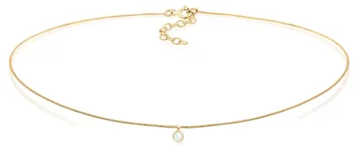Produktbild von Elli Halskette Damen Choker Basic Geo mit Mondstein
