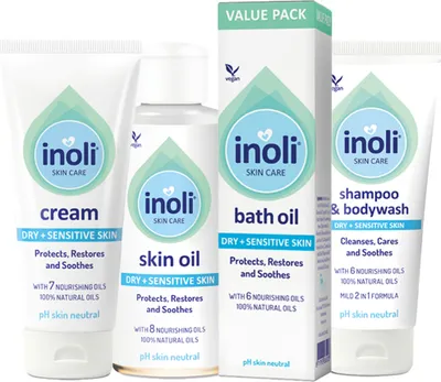 Produktbild von Inoli Babypflegeset 3 - pH-hautneutral - 100 % natürliche Öle
