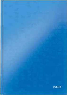 Produktbild von Leitz WOW, Blau, A4, 80 Blätter, 80 g/m², Kariertes Papier, Hardcover