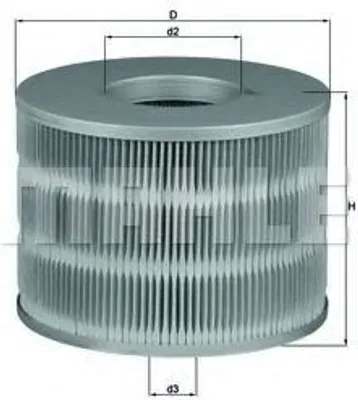 Produktbild von Luftfilter MAHLE LX 2028 Filtereinsatz