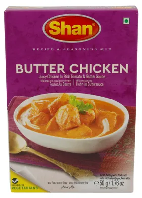 Produktbild von Gewürzmischung Shan | Butter Chicken | Für Huhn in Buttersauce | 50g