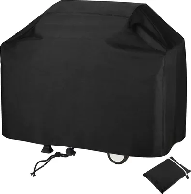Produktbild von Grill Abdeckhaube, Grillabdeckung Grillschutz, Gasgrill Regendicht BBQ Abdeckung Cover Schutzhülle Haube Staubdicht Grill Abdeckplane Grillschutz (147x61x117cm)